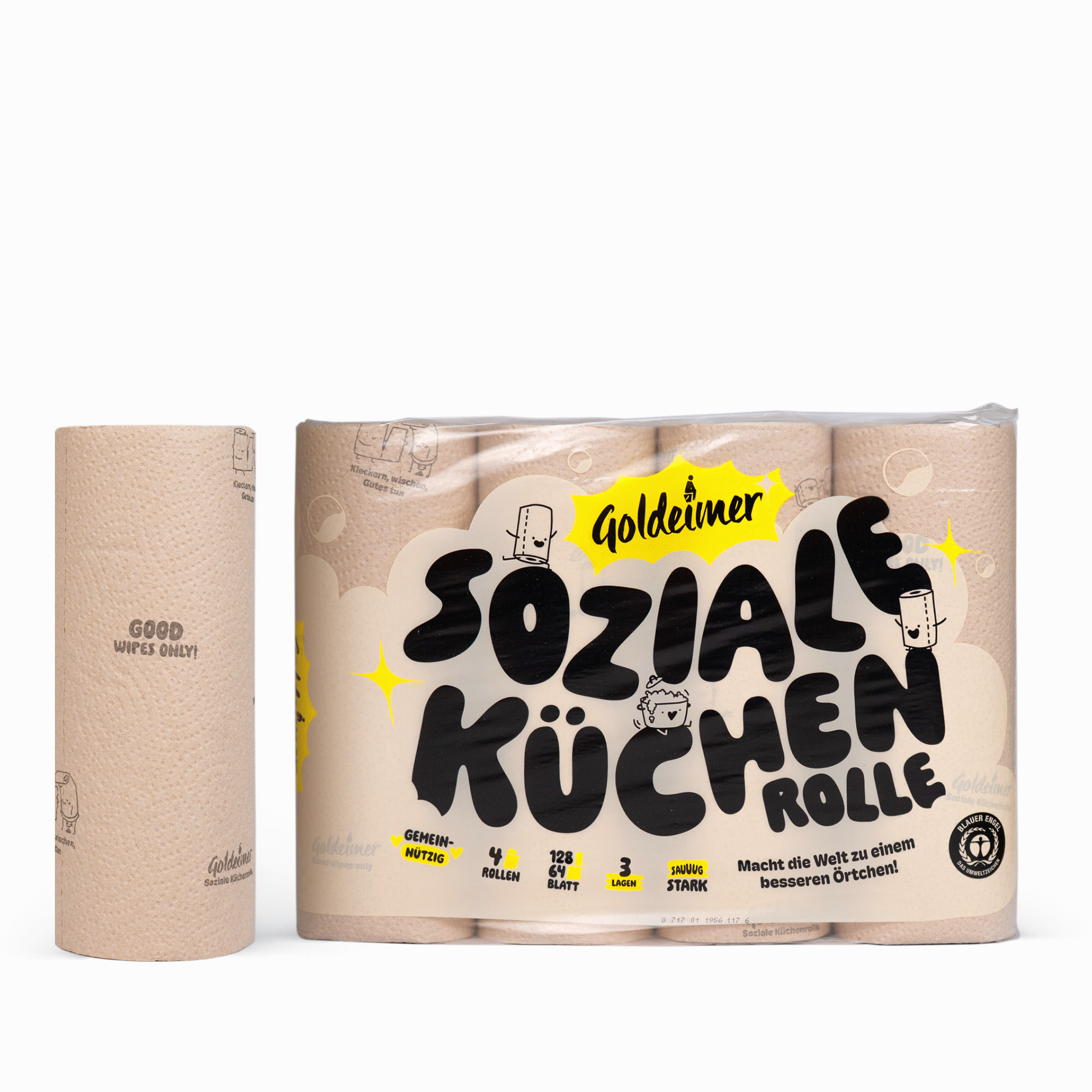 Recycelte Küchenrolle